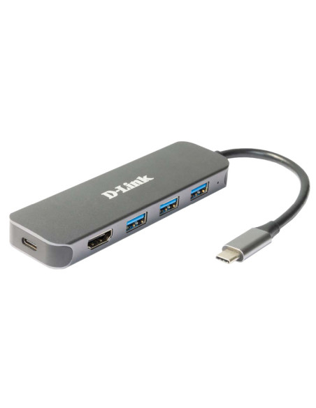 Docking station D-LINK Docking station D-LINK DUB-2333, USB Type-C, 60W, Gri, 2 ani Garantie