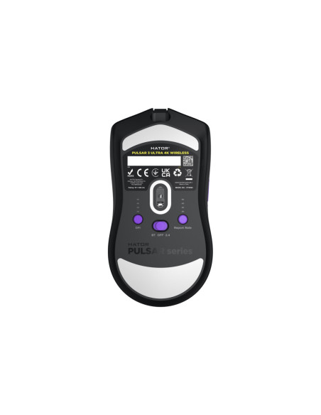 Mouse HATOR Mouse Gaming Wireless HATOR Pulsar 3 ULTRA 4K Wireless, 30000 DPI, Negru