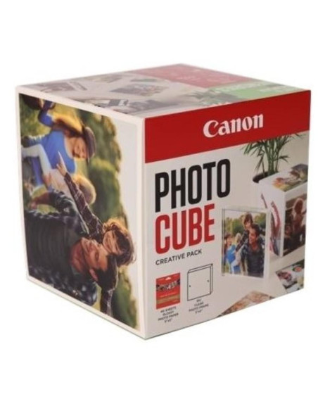 Hartie foto CANON PP-201 13x13CM PHOTO CUBE WH/OR, 40 coli, 1 x rama foto.