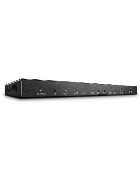 Splittere audio-video LINDY Splitter Lindy 8 Port HDMI 2.0, latime de banda suportata 18Gbps, rezolutie maxima 3840x2160@60Hz 4: