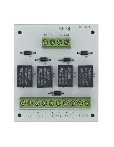 Detectori OTHER Modul electronic pentru doua usi cu incuietori tip fail-safe cu monitorizare sau buton.