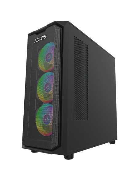 Carcase AQIRYS Carcasa AQIRYS Wezen PRO, RGB, Mid Tower, Black