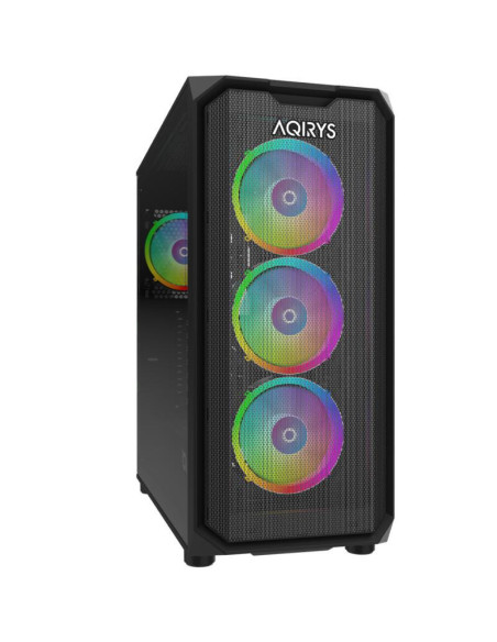 Carcase AQIRYS Carcasa AQIRYS Wezen PRO, RGB, Mid Tower, Black