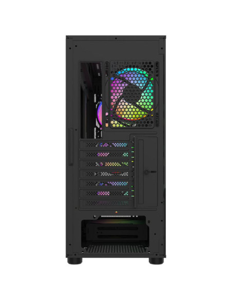 Carcase AQIRYS Carcasa AQIRYS Wezen PRO, RGB, Mid Tower, Black