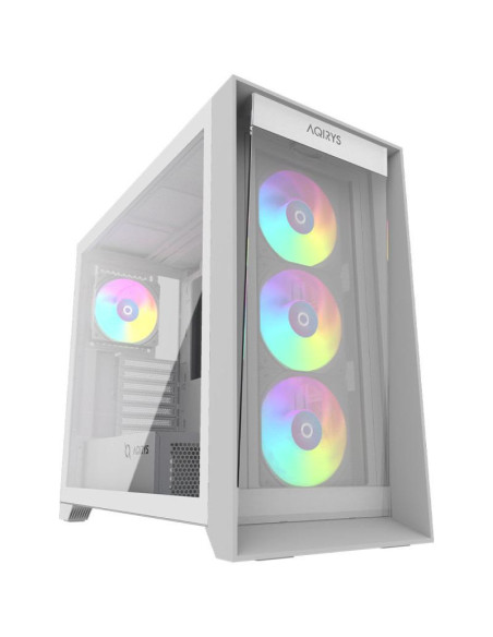 Carcase AQIRYS Carcasa AQIRYS XO-1, RGB, Mid Tower, White