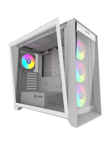 Carcase AQIRYS Carcasa AQIRYS XO-1, RGB, Mid Tower, White