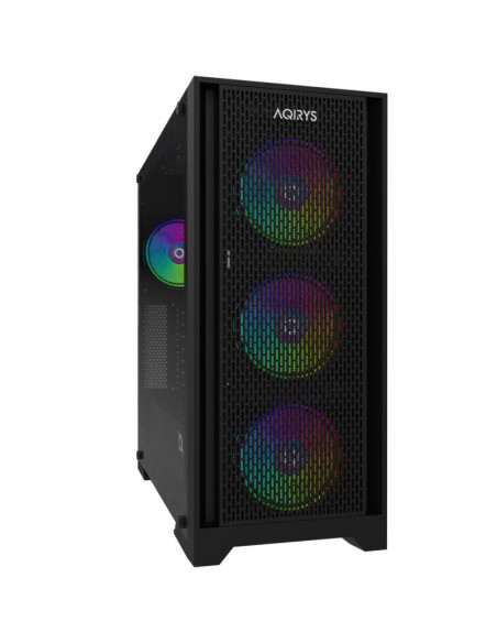 Carcase AQIRYS Carcasa AQIRYS Avior, RGB, Mid Tower, Black