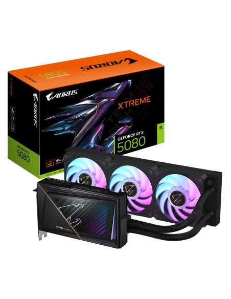Placi video GIGABYTE Placa video Gigabyte AORUS GEFORCE RTX 5080 XTREME WATERFORCE, 16GB GDDR7, PCI Express 5.0, 256-bit