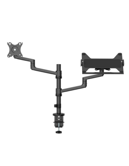 Suport TV / Monitor NEOMOUNTS Suport dublu laptop de birou Neomounts DS20-425BL2 pentru display-uri cu diagonale 17"-27", sistem