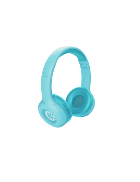Casti audio TRUST Casti Head-band Trust Nouna, Wireless/Wired, Albastru