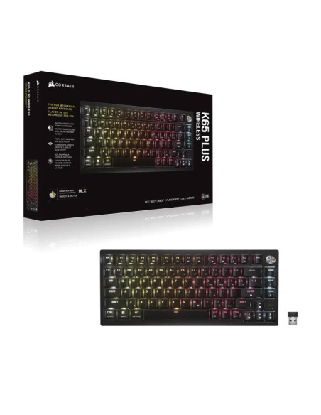 Tastaturi CORSAIR Tastatura Mecanica Gaming CORSAIR K65, USB, negru