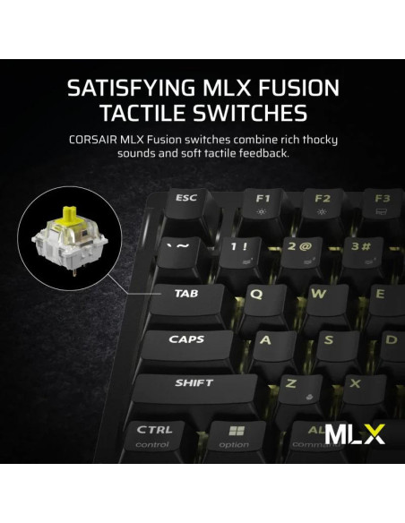 Tastaturi CORSAIR Tastatura Mecanica Gaming CORSAIR K65, USB, negru