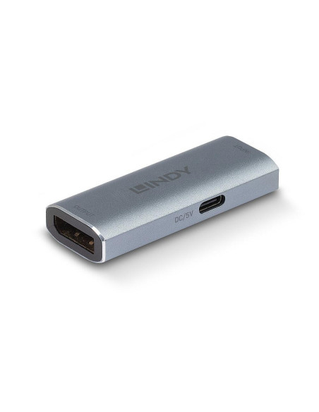 Cabluri video LINDY Adaptor Lindy DisplayPort 1.4 Repeater, latime de banda suportata 32.4 Gbps, rezolutie maxima 7680x4320@60Hz