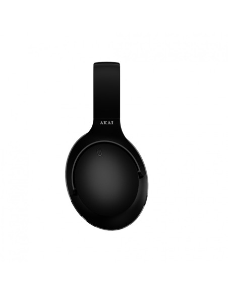 Casti audio AKAI Casti Over-ear AKAI BTH-P200ANC, Wireless, noise-canceling, Negru