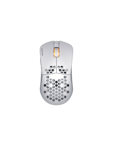 Mouse HATOR Mouse Gaming Wireless Hator Stellar Pro Wireless, 26000 DPI, Alb