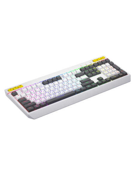 Tastaturi HATOR Tastatura HATOR Icefall, RGB, USB, Alb