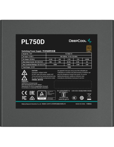 Surse PC DEEPCOOL Sursa DEEPCOOL PL750D V2, 80+...