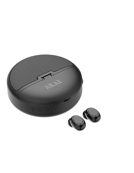 Casti audio AKAI Casti In-ear AKAI BTE-J500BT, Wireless, Negru