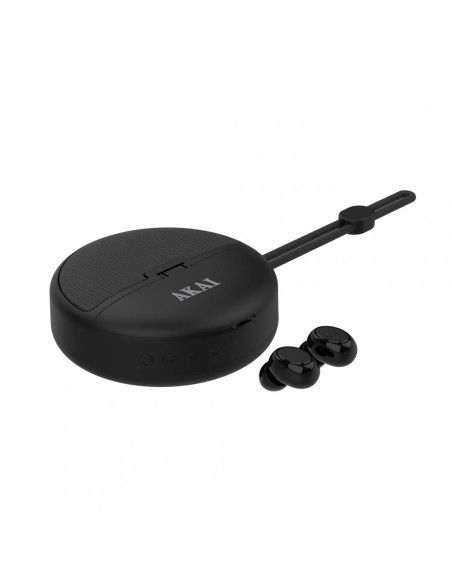 Casti audio AKAI Casti In-ear AKAI BTE-J500BT, Wireless, Negru