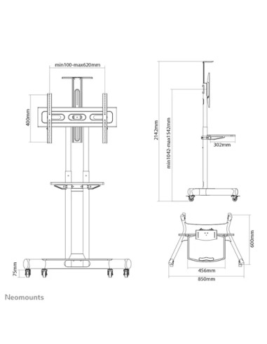 Neomounts by Newstar NM-M1700BLACK