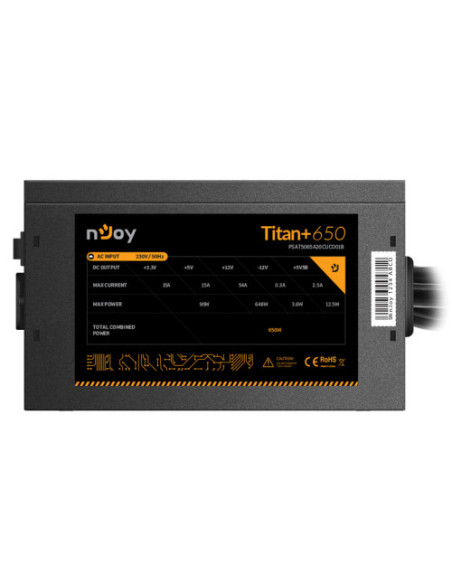 Surse PC NJOY Sursa nJoy Titan+ 650, 80+ Bronze, 650W