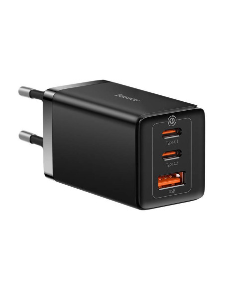 Incarcatoare telefoane BASEUS Incarcator retea Baseus GaN5 PRO, Quick Charge 65W, 2 porturi USB PD, 1 port USB Quick Charge, inc
