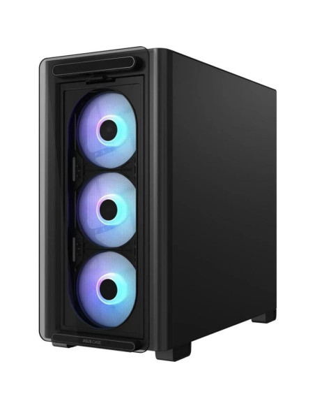 Carcase ASUS Carcasa ASUS A23 PLUS TG ARGB BLACK, RGB, Mid Tower, Black