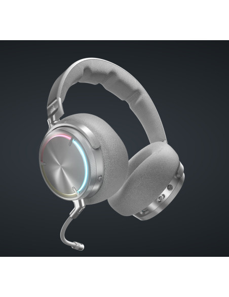 Casti audio CORSAIR Casti Gaming Head-band Corsair VIRTUOSO MAX WIRELESS, Wireless, noise-canceling, Argintiu