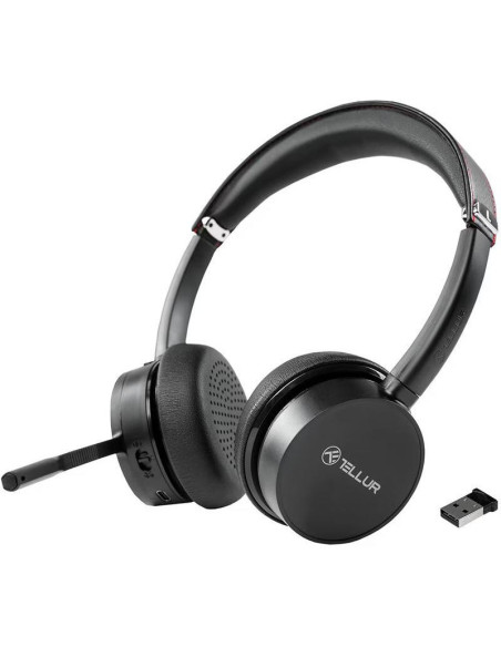 Casti audio TELLUR Casti Over-ear Tellur Voice Pro, Wireless, noise-canceling, Negru