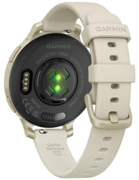 SmartWatch-uri GARMIN Lily 2 Active Lunar Gold/Bone Silicone