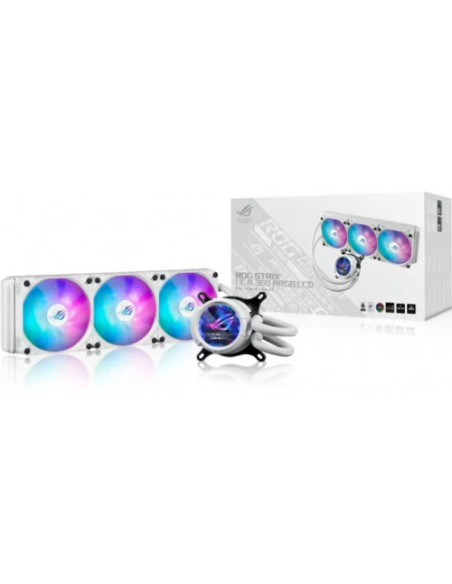 Cooler Procesor ASUS Cooler Procesor ASUS ROG Strix LC III 360 ARGB White Edition, Lichid, 12 cm, 3 ventilatoare, aRGB