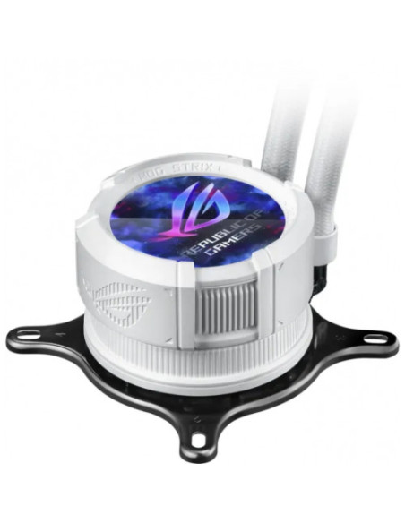 Cooler Procesor ASUS Cooler Procesor ASUS ROG Strix LC III 360 ARGB White Edition, Lichid, 12 cm, 3 ventilatoare, aRGB