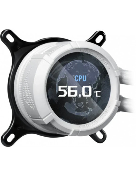 Cooler Procesor ASUS Cooler Procesor ASUS ROG Strix LC III 360 ARGB White Edition, Lichid, 12 cm, 3 ventilatoare, aRGB