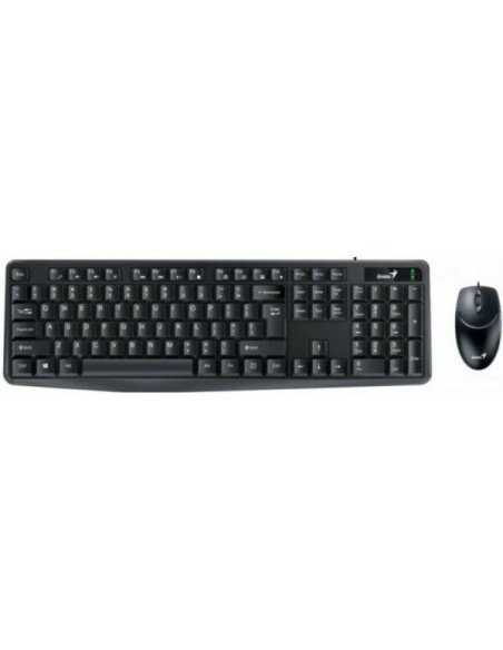 Kit mouse tastatura GENIUS Kit Wired tastatura si mouse Genius KM-170, taste numerice, negru