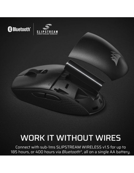 Mouse CORSAIR Mouse Gaming Wireless CORSAIR M55, 24000 dpi, Negru