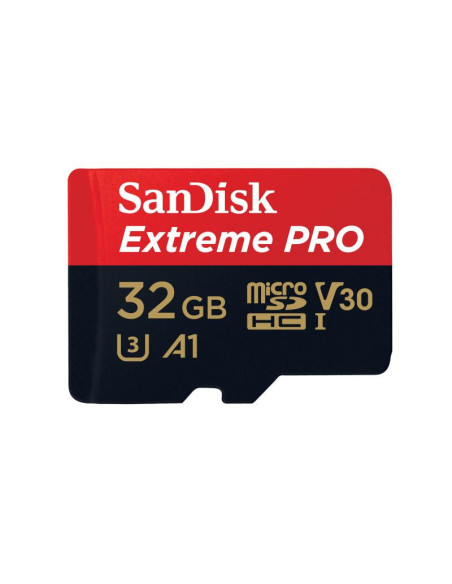 Carduri memorie SANDISK Card de Memorie MicroSDHC SanDisk Extreme Pro, 32GB, UHS-I, Class 10 + Adaptor