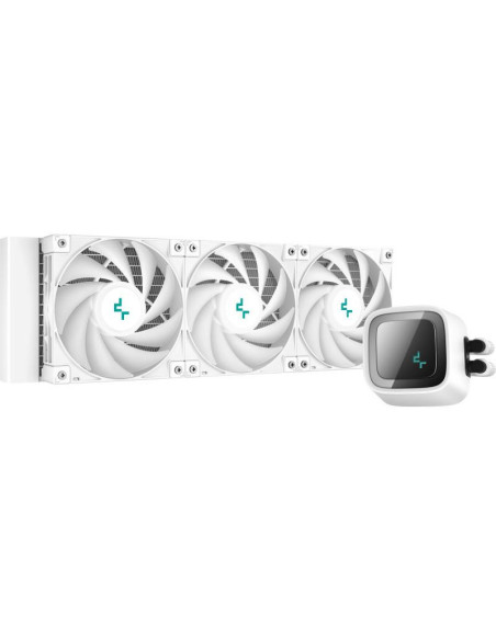 Cooler Procesor DEEPCOOL Cooler Procesor DeepCool LS720 WH, Lichid, 12 cm, 3 ventilatoare, aRGB
