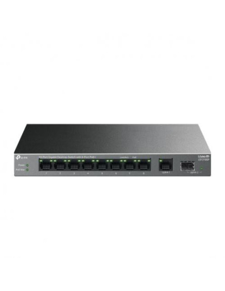 Switch-uri TP-LINK "10-Port Gigabit Desktop Switch with 8-Port PoE+ PORT: 8× Gigabit PoE+ Ports, 1x Gigabit Non-PoE Port, 1× Gig