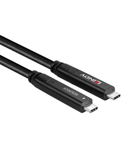 Cabluri video LINDY Cablu Lindy 10 m USB 3.2 Gen 1 & DP 1.4 Type C, latime de banda suportata 5Gbps (USB 3.2 Gen 1), 16.2Gbps (D