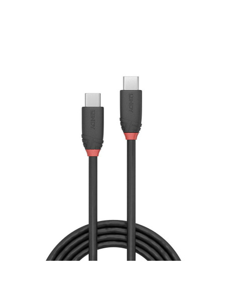 Cabluri periferice LINDY Cablu Lindy 1m USB 3.2 Type C to C, material PVC, putere maxima 60W (20V 3A, Standard Power Range (SPR)