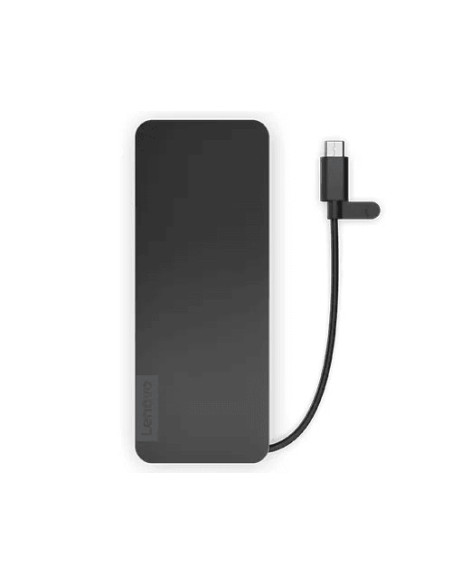 Docking station LENOVO Docking station Lenovo USB-C Slim Travel Dock, USB Type-C, 65W, Negru, 3 ani Garantie