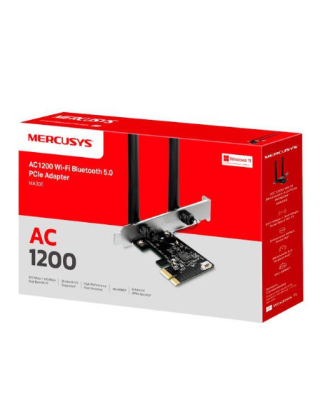 Access point & Range Ext. TP-LINK Mercusys AC1200 Wi-Fi Bluetooth PCIe Adapter