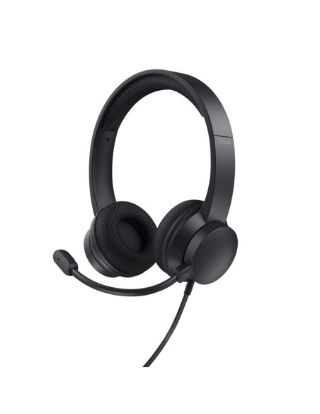 Casti audio TRUST Casti Head-band Trust Ayda, Wired, noise-canceling, Negru
