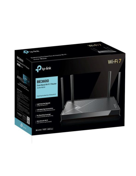 Routere Wireless TP-LINK Router Wireless TP-Link ARCHER BE230, 1× 2.5 Gbps WAN port, 1× 2.5 Gbps LAN port and 3× 1 Gbps, 6 anten