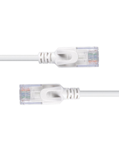 Cabluri periferice LINDY Cablu ultraslim internet Lindy, lungime 2m Cat.6A U/UTP LSZH, latime de banda suportata 500MHz, gri