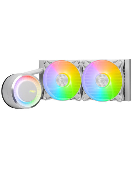Cooler Procesor MSI Cooler Procesor MSI MAG CORELIQUID E240 ALB, Lichid, 12 cm, 2 ventilatoare, aRGB