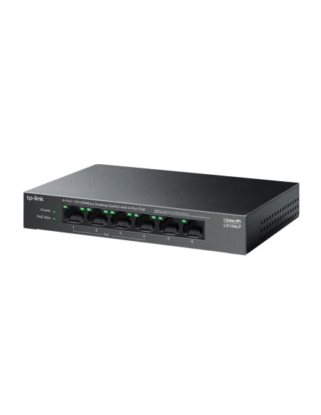 Switch-uri TP-LINK "6-Port 10/100 Mbps Desktop Switch with 4-Port PoE PORT: 4× 10/100 Mbps PoE Ports, 2× 10/100 Mbps Non-PoE Por