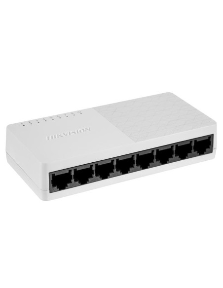 Switch-uri HIKVISION Switch 8 porturi Gigabit Hikvision DS-3E0508D-O, Unmanaged, 8 Gigabit RJ45 ports, Plug & play, Support ADI/