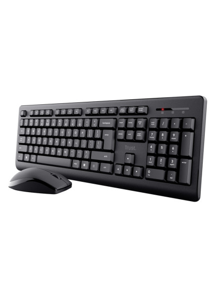 Kit mouse tastatura TRUST Kit Wireless tastatura si mouse TRUST Primo, taste numerice, Negru