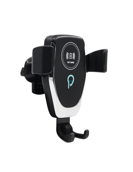 Accesorii SPACER Suport auto si incarcator wireless SPACER pt. SmartPhone 2 in 1, fixare in grilaj, incarcare wireless Qi 10W